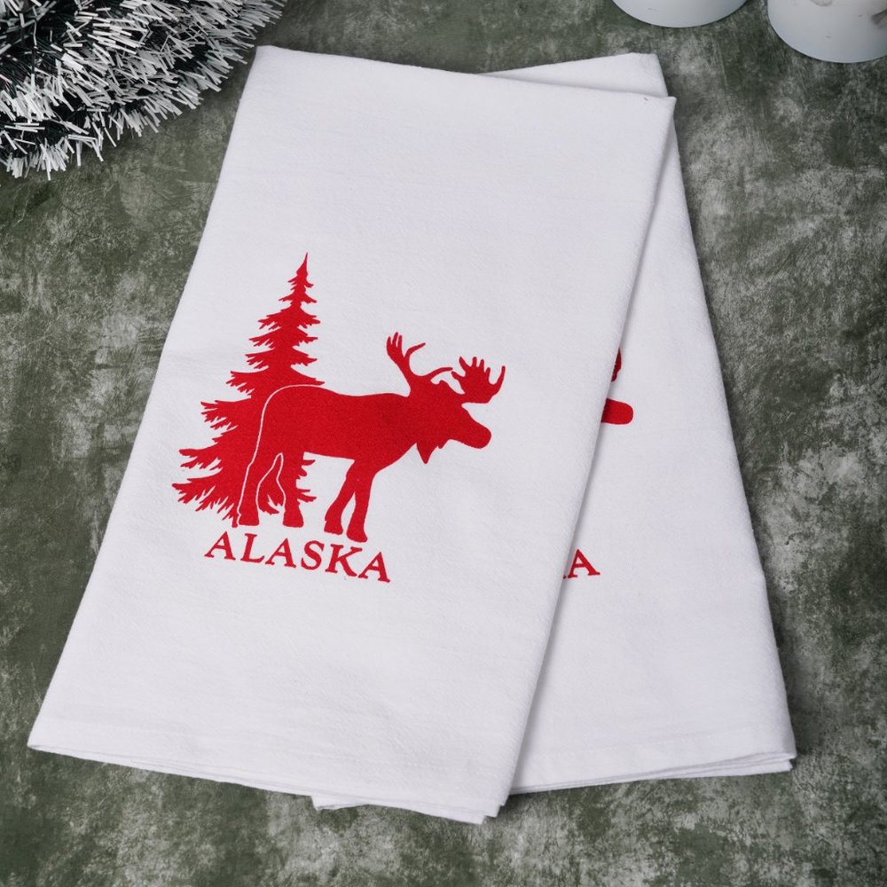 100% Cotton Premium Quality Set of 4 Pack Kitchen Flour Sack Towels, Dish Towels